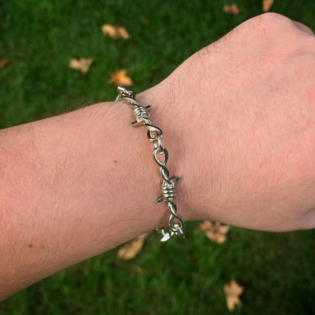Silver Barbed Wire Bracelet – Astro Jewelers