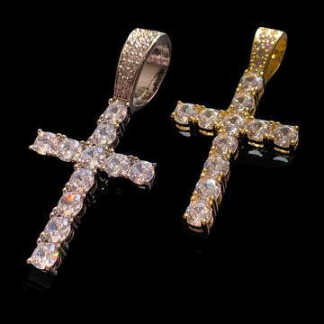 Iced Cross Pendant