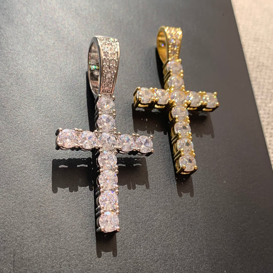 Iced Cross Pendant