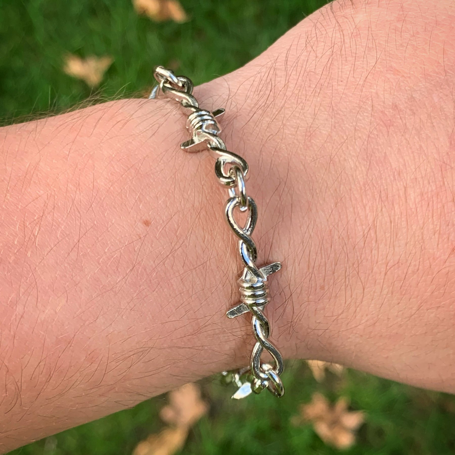 Silver Barbed Wire Bracelet – Astro Jewelers