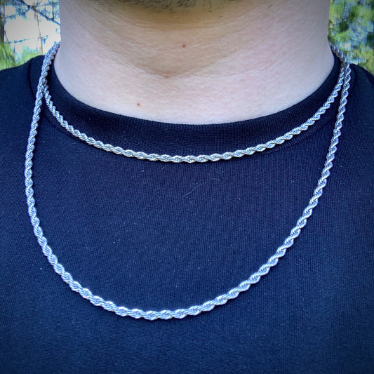 Silver Rope Chain 3mm